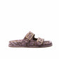 FD FEEL FF JACQUARD VELVET SLIDES AMETHYST PURPLE