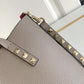 VO GARAVANI ROCKSTUD SMALL TOTE BAG GREY GENUINE 28CM
