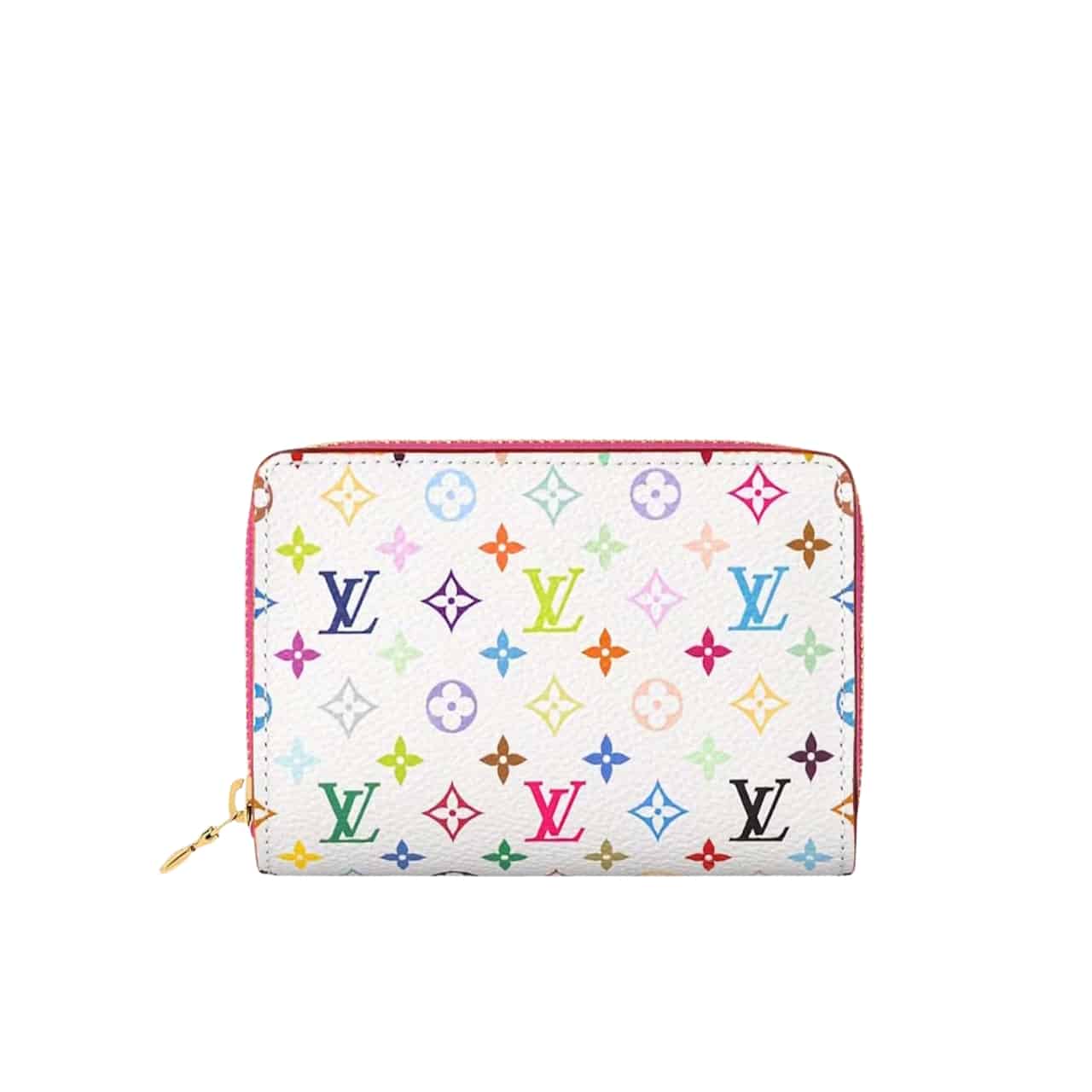 LV X MURAKAMI ZIPPY COIN PURSE WHITE 11CM