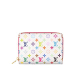 LV X MURAKAMI ZIPPY COIN PURSE WHITE 11CM