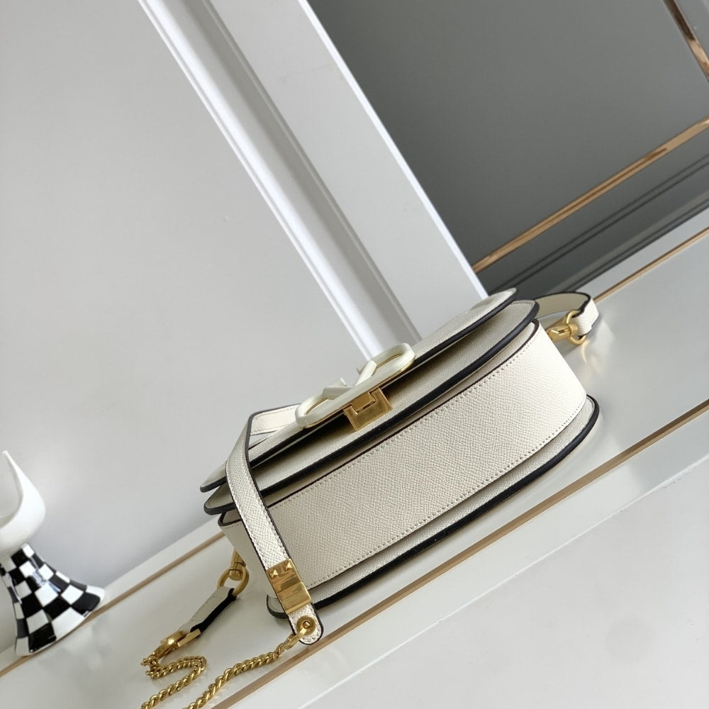 VO VSLING BAG IN GRAINED WHITE 22CM