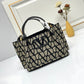 VO GARAVANI MEDIUM TOILE ICONOGRAPHE HANDBAG BLACK 25CM
