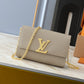 LV POCHETTE LOUISE BAG CHAMPAGNE 22CM M12789