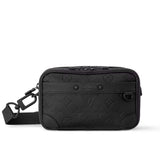 LV ALPHA WEARABLE WALLET MONOGRAM SHADOW BLACK 19CM M82544