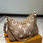 LV BOULOGNE BICOLOR MONOGRAM EMPREINTE LEATHER CRÈME 27CM M13224
