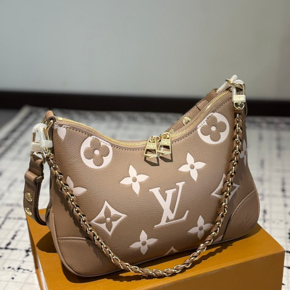 LV BOULOGNE BICOLOR MONOGRAM EMPREINTE LEATHER CRÈME 27CM M13224