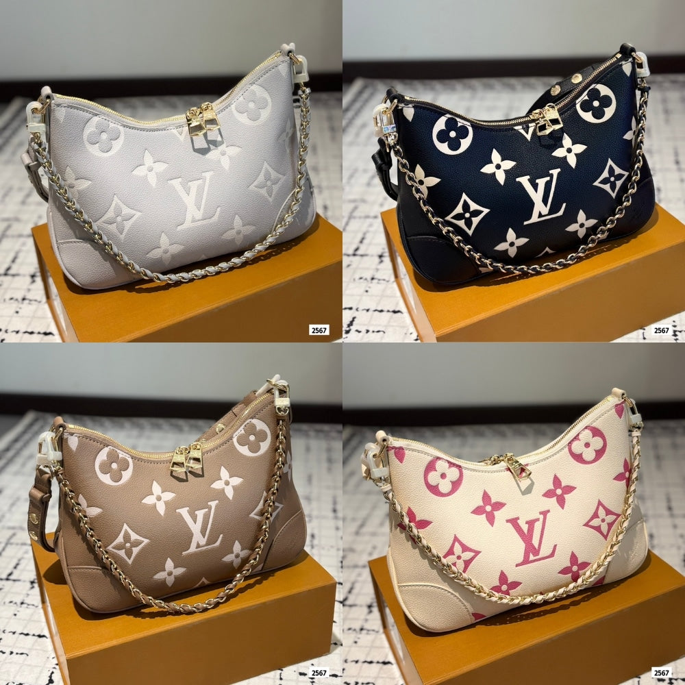 LV BOULOGNE BICOLOR MONOGRAM EMPREINTE LEATHER QUARTZ 27CM M14211