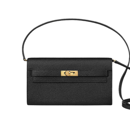 HM KELLY CLASSIQUE TO GO WALLET BLACK 19CM H080255CC89