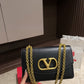 VO GARAVANI VAIN SHOULDER BAG IN SHINY BLACK 19CM 6W2B0R16GCB 0NO
