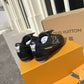 LV FOOTPRINT SOCCER SNEAKER BLACK 1AHAI9