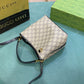 GG GG EMBLEM MINI BUCKET BAG BEIGE AND DARK BROWN 20CM 815118 FAD6L 9741