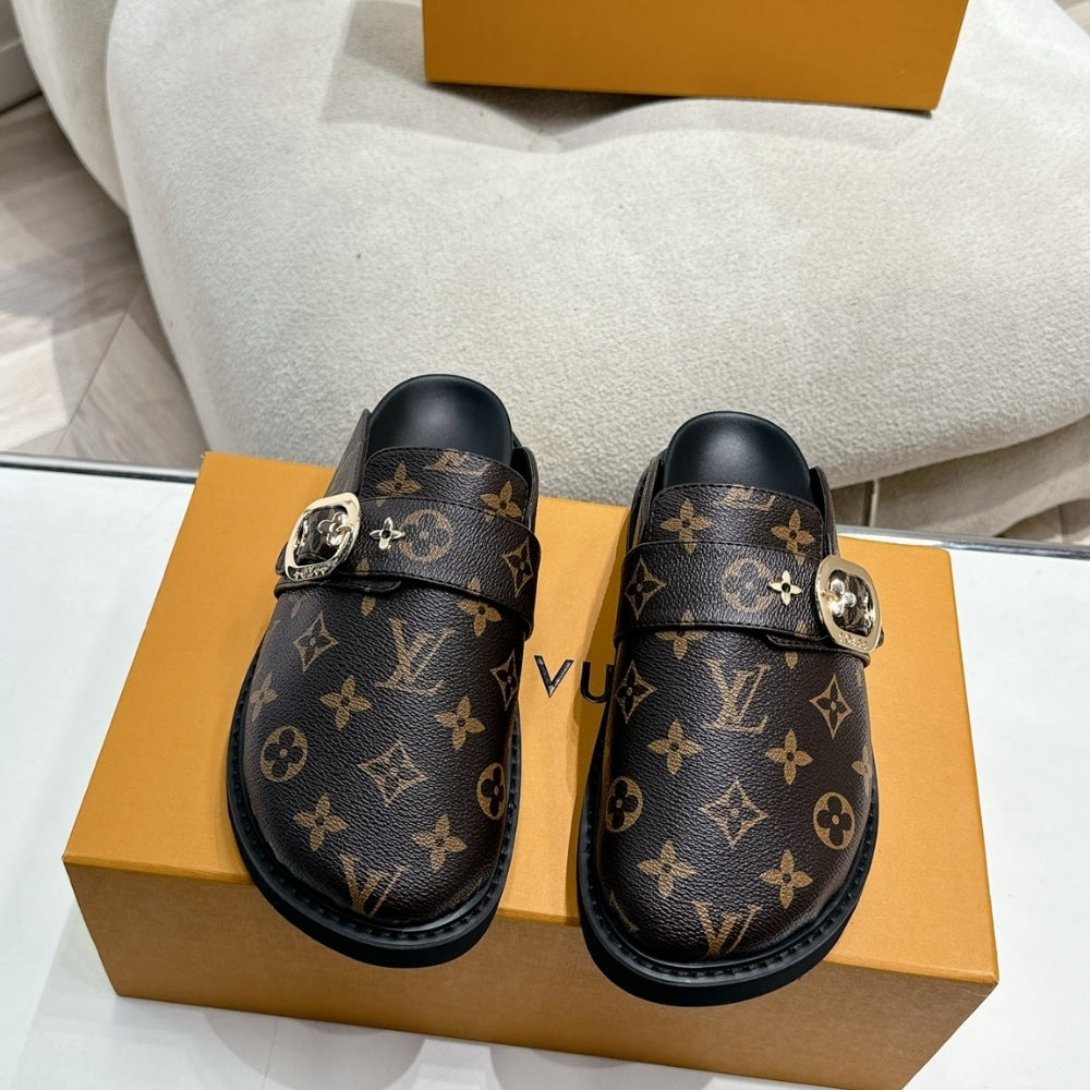 LV COSY FLAT COMFORT CLOG CACAO BROWN 1AAW6Q