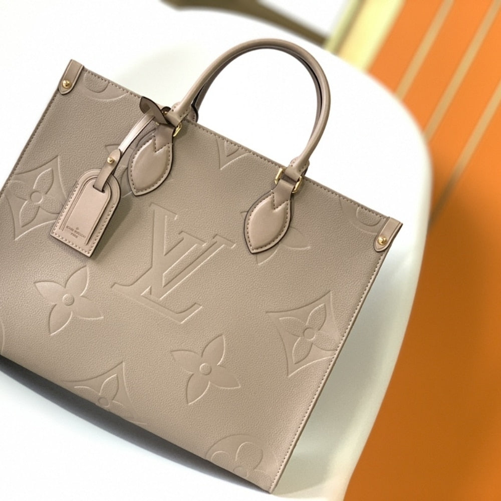 LV ONTHEGO MM MONOGRAM EMPREINTE TURTLEDOVE 35CM M45607