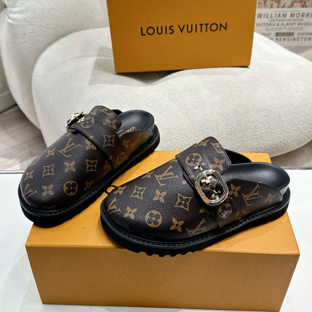 LV COSY FLAT COMFORT CLOG CACAO BROWN 1AAW6Q