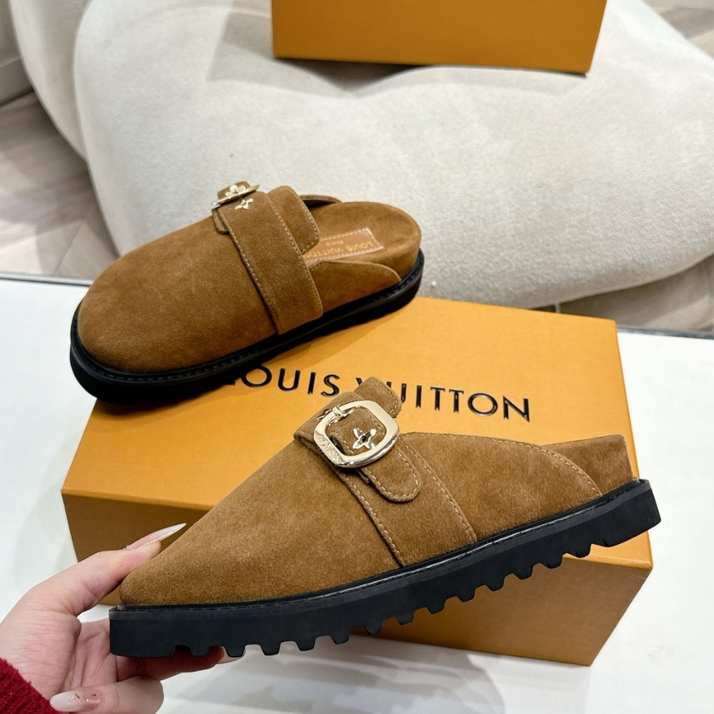 LV COSY FLAT COMFORT CLOG TOBACCO BROWN 1AGVPD