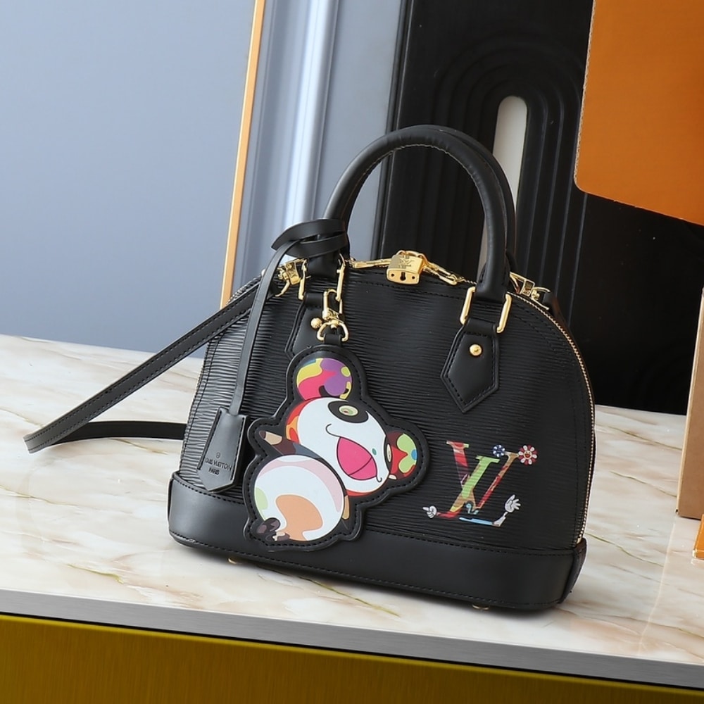 LV X MURAKAMI ALMA BB BLACK 23CM M13670