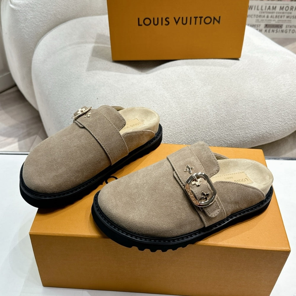 LV COSY FLAT COMFORT CLOG GREY