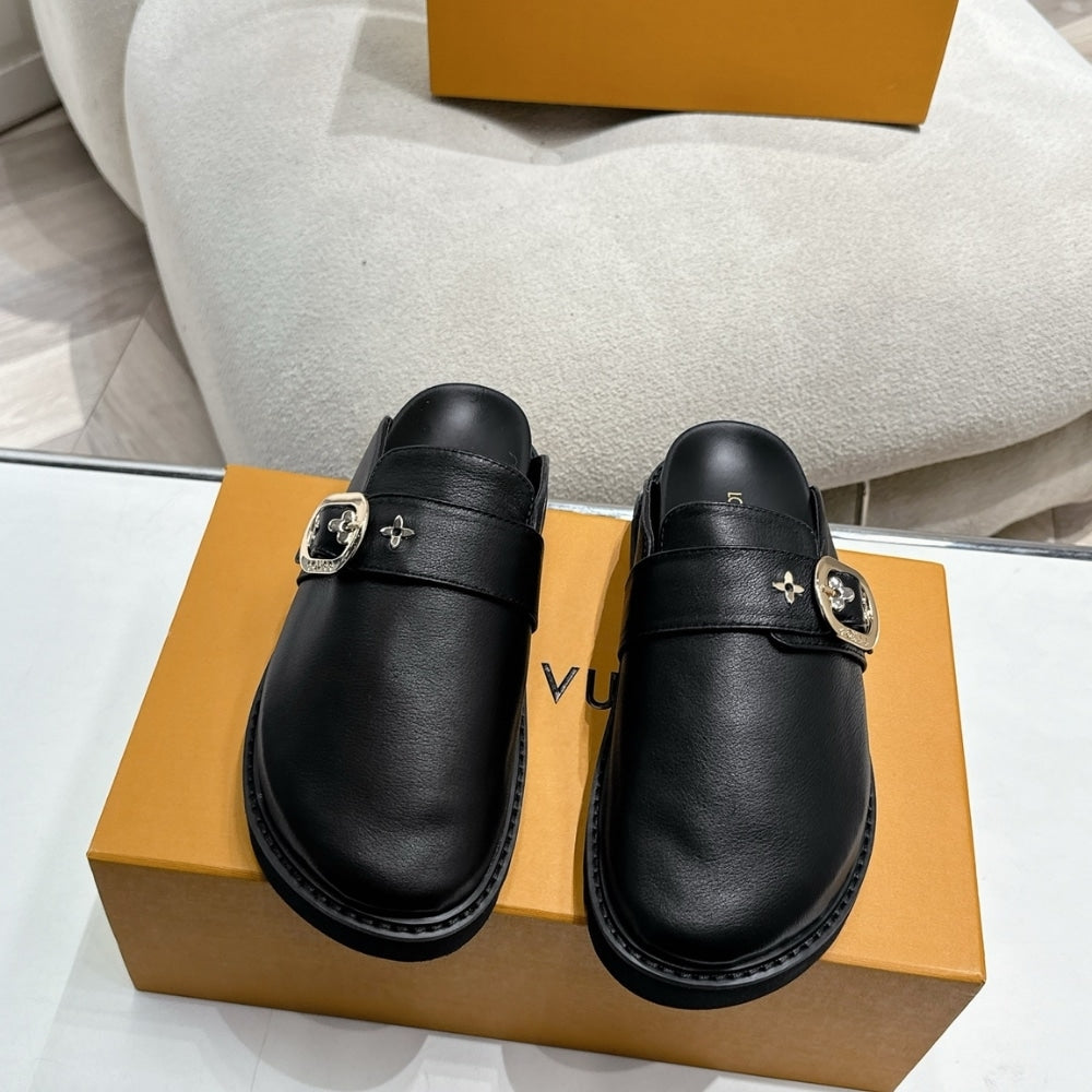 LV COSY FLAT COMFORT CLOG BLACK 1AGVPT