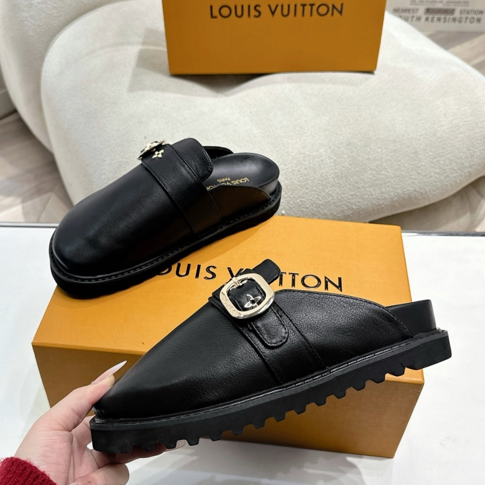 LV COSY FLAT COMFORT CLOG BLACK 1AGVPT