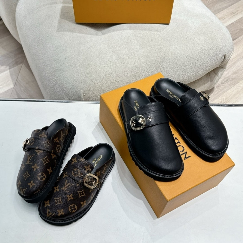 LV COSY FLAT COMFORT CLOG CACAO BROWN 1AAW6Q