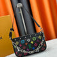 LV X MURAKAMI POCHETTE ACCESSOIRES MULTICOLORE NOIR 22CM M13663