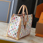 LV X MURAKAMI ONTHEGO MM MONOGRAM WHITE 35CM M13079