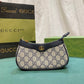 GG OPHIDIA MINI BAG BLACK AND BEIGE 19CM