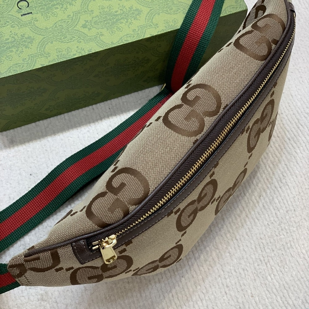 GG JUMBO GG BELT BAG BROWN 39CM