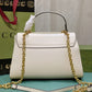 GG HORSEBIT 1955 MINI TOP HANDLE BAG WHITE 29CM 703848 AAA7G 9022