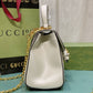 GG HORSEBIT 1955 MINI TOP HANDLE BAG WHITE 29CM 703848 AAA7G 9022