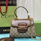 GG HORSEBIT 1955 MINI TOP HANDLE BAG LIGHT BROWN 22CM 703848 9AAAJ 8563
