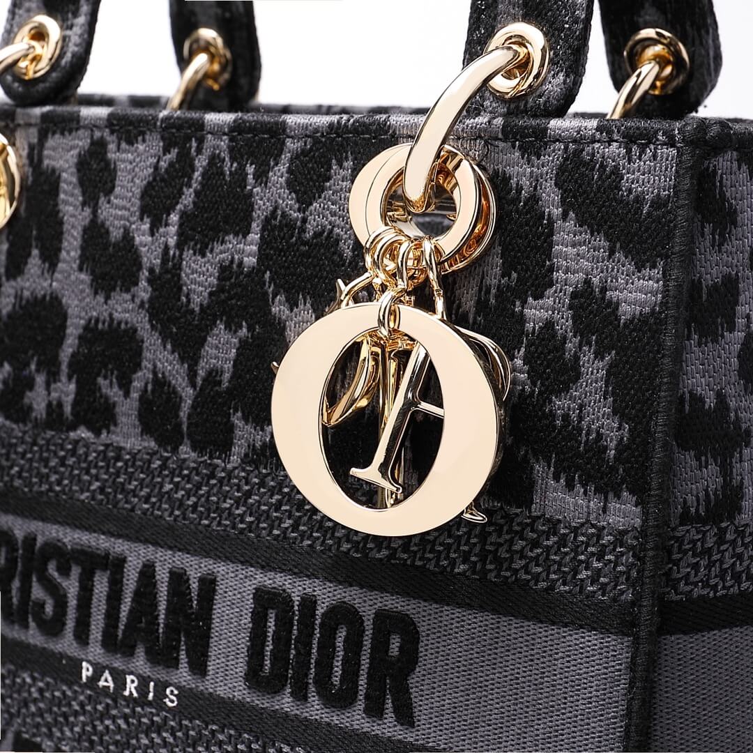 DIR 44532 Lady D-Lite mini 17cm 24cm Leopard Print black white-2