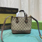 GG OPHIDIA MINI TOTE BAG BEIGE AND EBONY 22CM 811716 K9GSG 8358