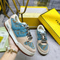FD MATCH SNEAKERS BEIGE AND BLUE