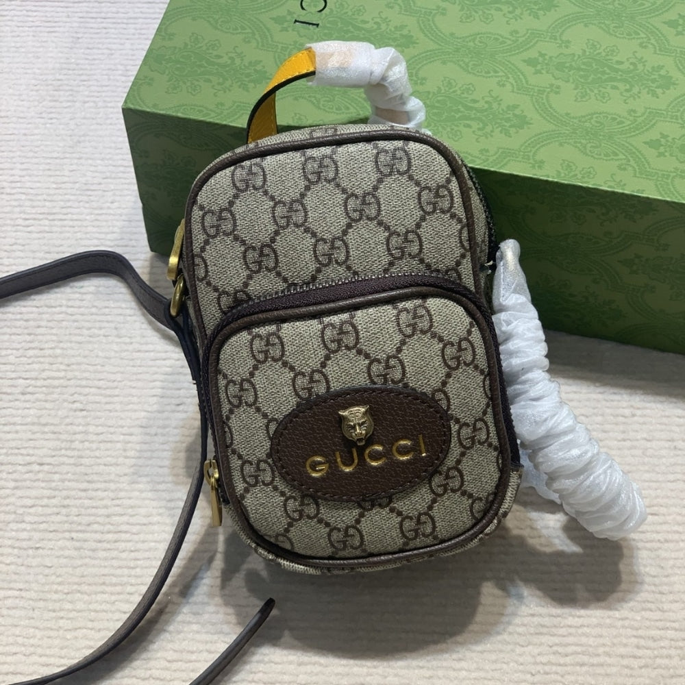 GG NEO   GG SUPREME SMALL CROSSBODY BEIGE 12CM