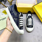 FD DOMINO FF DENIM LOW TOP SNEAKERS BLUE