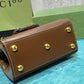 GG HORSEBIT 1955 MINI TOP HANDLE BAG LIGHT BROWN 29CM 703848 AAA7G 2361