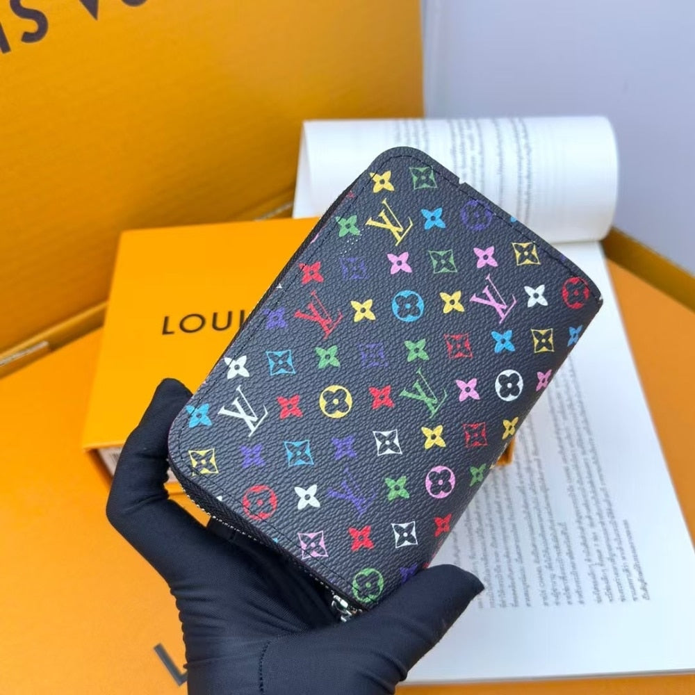LV X MURAKAMI ZIPPY COIN PURSE BLACK 11CM M13409