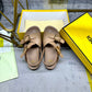 FD FEEL LEATHER SLIDES BEIGE 8X8647NA7F0QB8