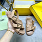 FD FEEL LEATHER SLIDES BEIGE 8X8647NA7F0QB8