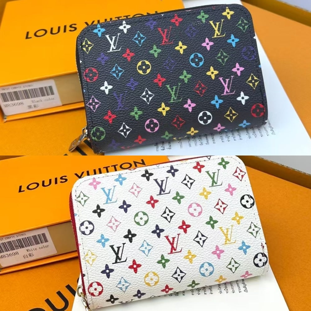 LV X MURAKAMI ZIPPY COIN PURSE BLACK 11CM M13409