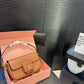 MIUMIU PENNY BAG CHALK COGNAC 24CM  5BD270 ACRM F0046 V OOO
