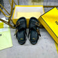 FD FEEL LEATHER SLIDES BLACK 8X8647NA7F0QA1