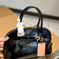 MIUMIU AVENTURE NAPPA TOP HANDLE BAG BLACK 28CM 5BB169 2BBL F0002 V OOO