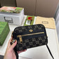 GG OPHIDIA SHOULDER BAG GG DENIM MINI BLACK 17CM