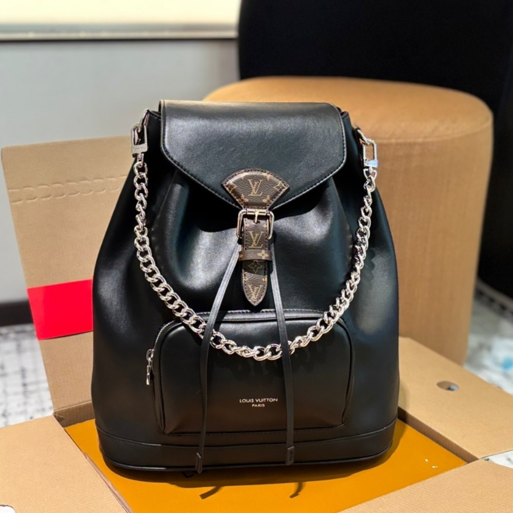 LV MONTSOURIS VIBE PM BACKPACK BLACK 31CM M12587