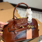 MIUMIU AVENTURE NAPPA TOP HANDLE BAG OAK 28CM 5BB169 2BBL F0316 V OOO