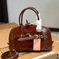 MIUMIU AVENTURE NAPPA TOP HANDLE BAG OAK 28CM 5BB169 2BBL F0316 V OOO
