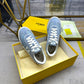 FD MATCH DENIM FABRIC AND SUEDE LOW TOPS LIGHT BLUE 8E8670ASB3F1SV1