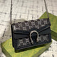 GG DIONYSUS SUPER MINI LEATHER BLACK 16CM